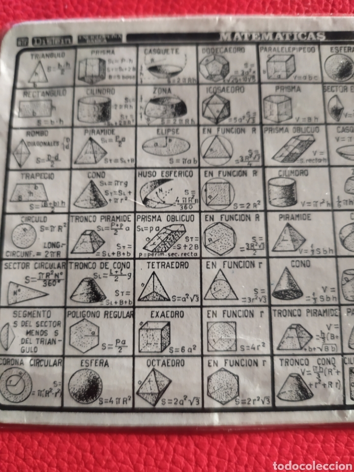 Libros de segunda mano de ciencias: ANTIGUO FORMULARIO DE MATEM&Aacute;TICAS - Foto 8