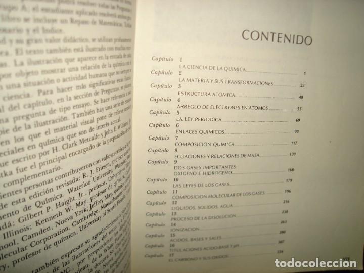 Libros de segunda mano de ciencias: 20- QU&Iacute;MICA MODERNA - H. C. METCALFE, J. E. WILLIAMS - Foto 3