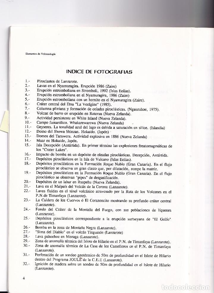 Libros de segunda mano: ELEMENTOS DE VOLCANOLOGIA - CABILDO DE LANZAROTE - Foto 5