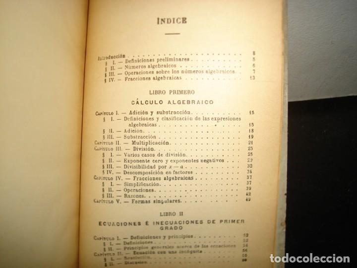 Libros de segunda mano de ciencias: 21- ELEMENTOS DE &Aacute;LGEBRA - G. M. BRU&Ntilde;O - Foto 5
