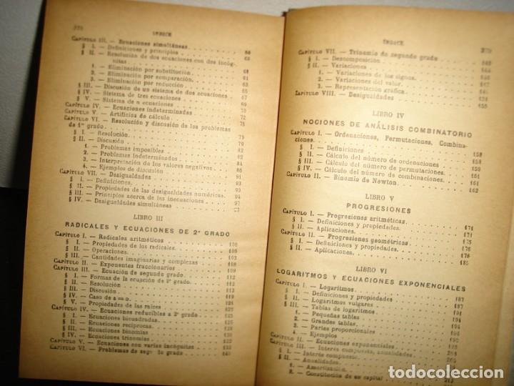 Libros de segunda mano de ciencias: 21- ELEMENTOS DE &Aacute;LGEBRA - G. M. BRU&Ntilde;O - Foto 6