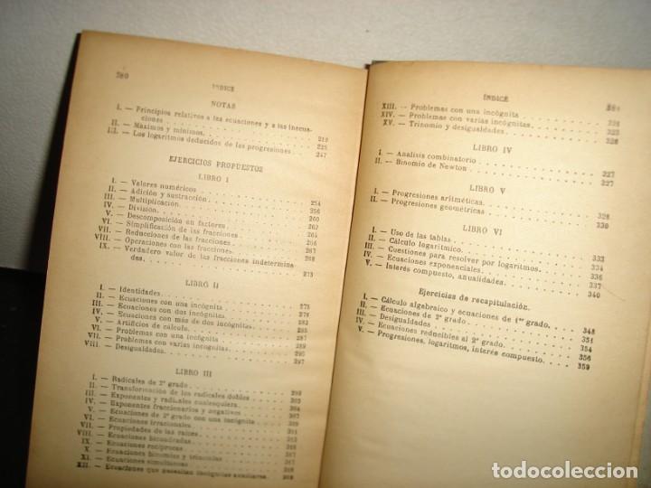 Libros de segunda mano de ciencias: 21- ELEMENTOS DE &Aacute;LGEBRA - G. M. BRU&Ntilde;O - Foto 7