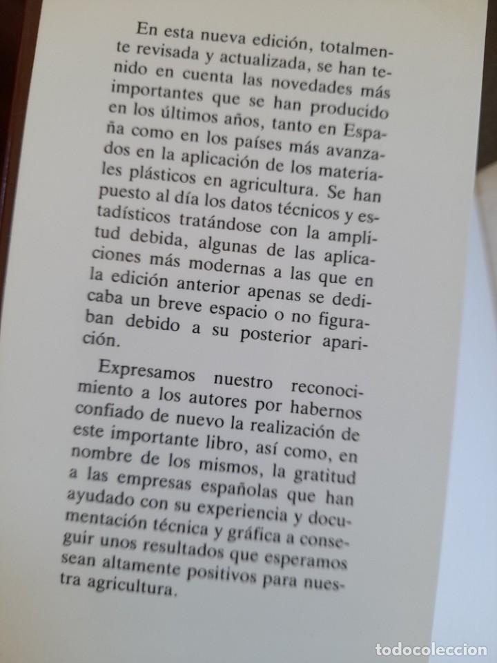 Libros de segunda mano: Libro Aplicacion de los pl&aacute;sticos en la agricultura - Foto 2