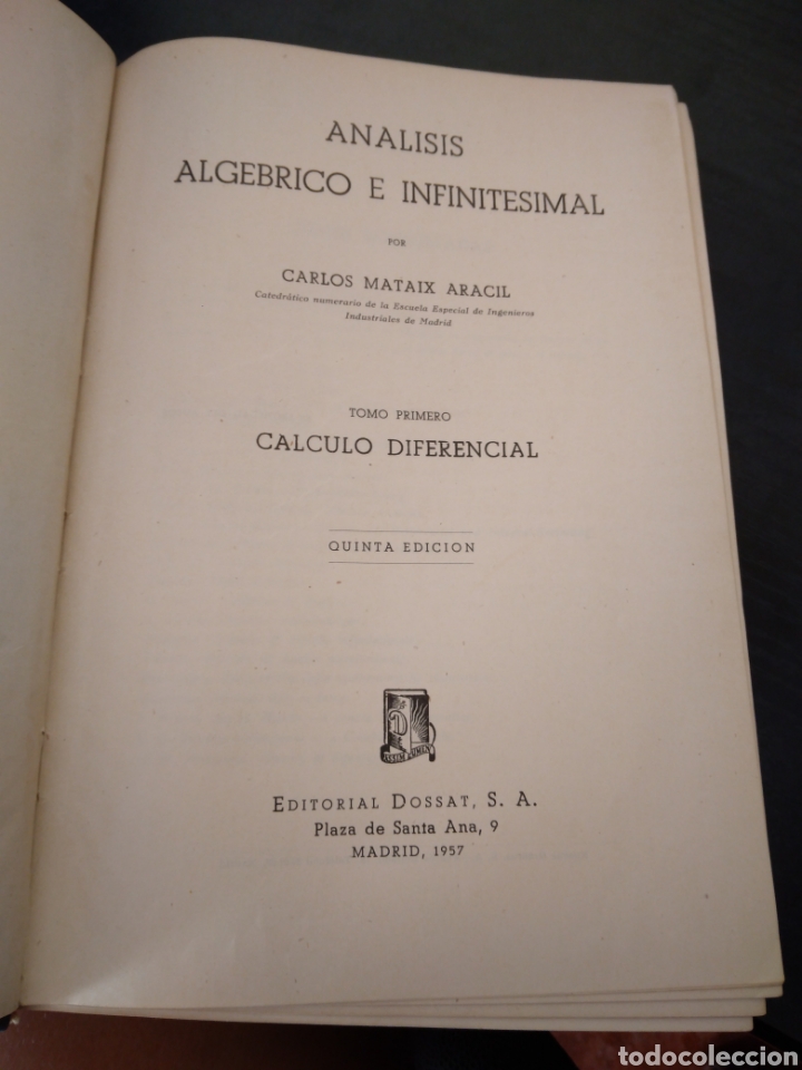 Libros de segunda mano de ciencias: Calculo diferencial - Foto 4