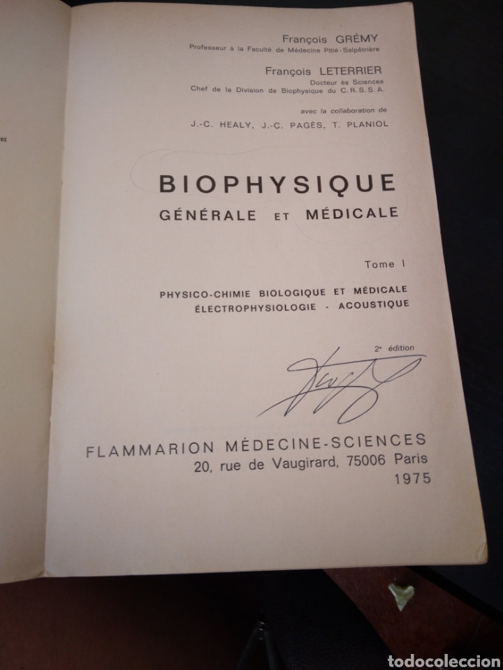 Libros de segunda mano de ciencias: &Eacute;l&eacute;ments de biophysique ( 2 libros) - Foto 4