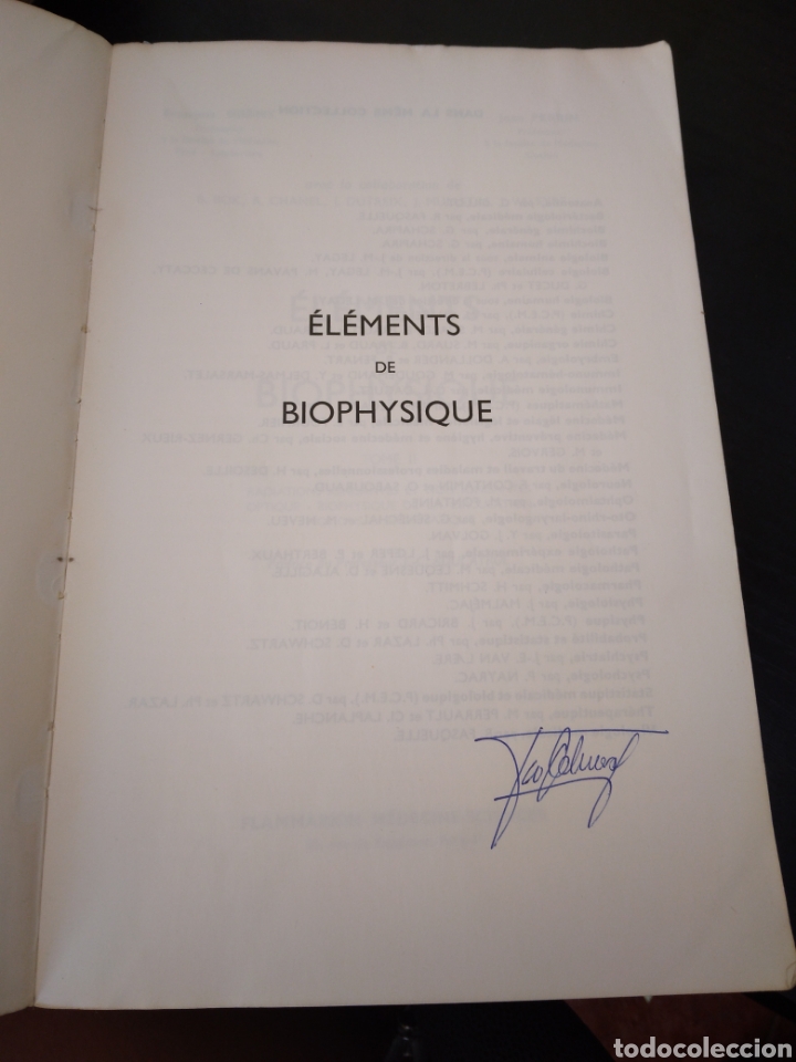 Libros de segunda mano de ciencias: &Eacute;l&eacute;ments de biophysique ( 2 libros) - Foto 12