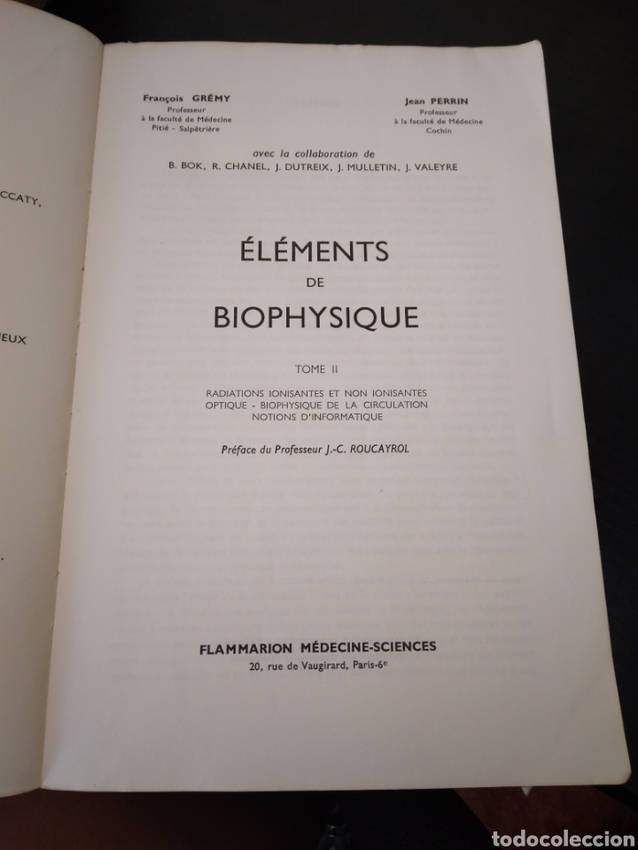 Libros de segunda mano de ciencias: &Eacute;l&eacute;ments de biophysique ( 2 libros) - Foto 13