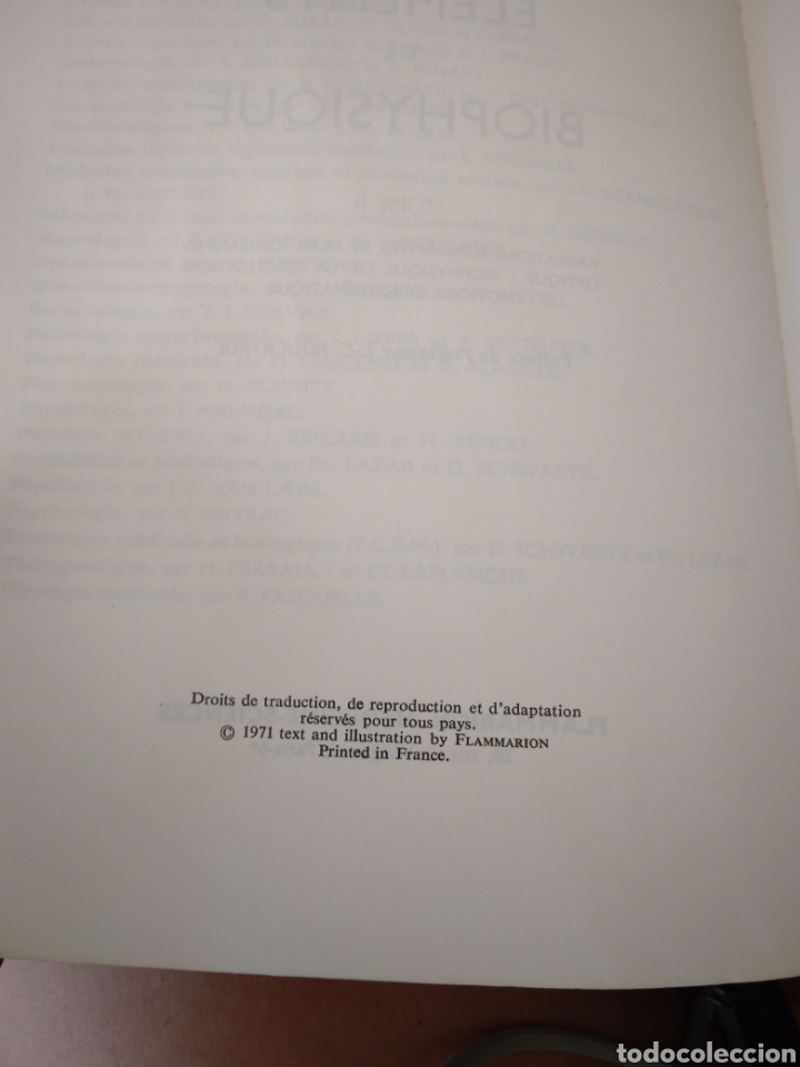 Libros de segunda mano de ciencias: &Eacute;l&eacute;ments de biophysique ( 2 libros) - Foto 14