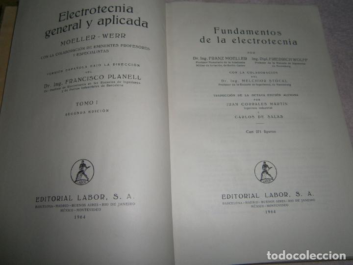 Libros de segunda mano de ciencias: ANTIGUO LIBRO - ELECTROTECNIA GENERAL Y APLICADA - Foto 2