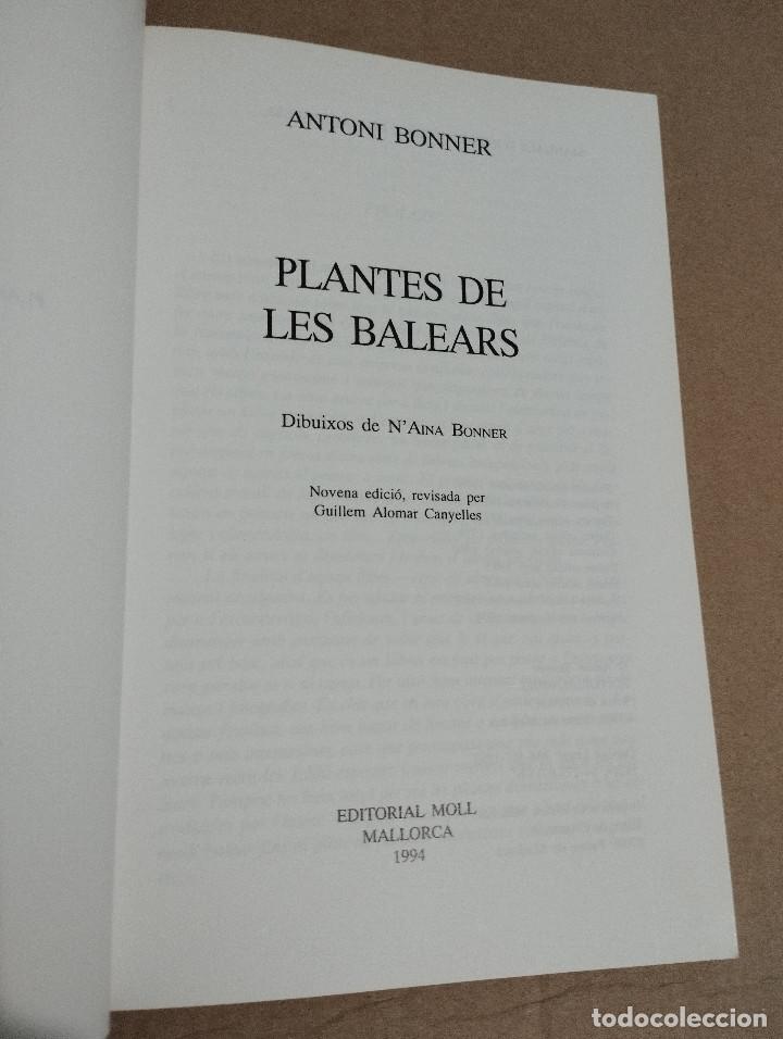 Libros de segunda mano: PLANTES DE LES BALEARS (ANTONI BONNER) - Foto 2