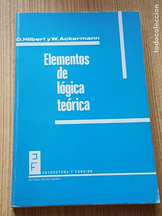 Libros de segunda mano de ciencias: ELEMENTOS DE LOGICA TEORICA - HILBERT, ACKERMANN - ED.TECNOS 2A.ED. 1975 - Foto 1