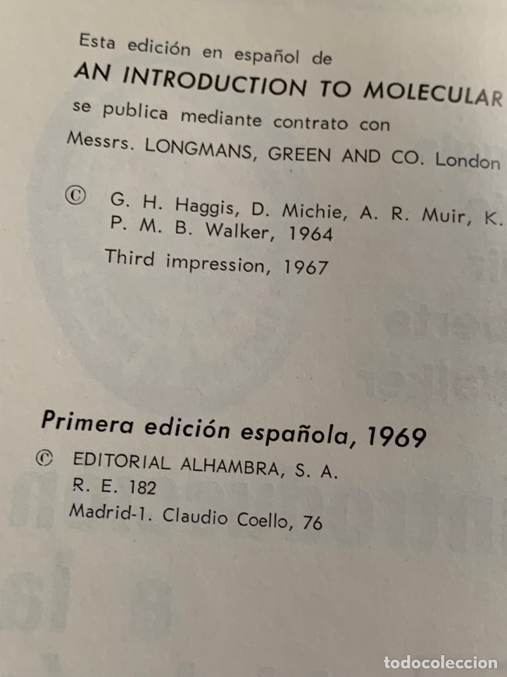 Libros de segunda mano: INTRODUCCI&Oacute;N a la BIOLOG&Iacute;A MOLECULAR - Foto 5