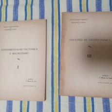Libros de segunda mano: FUNDAMENTOS DE TECTONICA Y MAGMATISMO I / NOCIONES DE GEOTECTONICA III. ROSSO DE LUNA. Lote 349473324