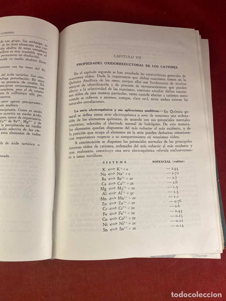 Libros de segunda mano de ciencias: QU&Iacute;MICA ANAL&Iacute;TICA CUALITATIVA - Foto 3