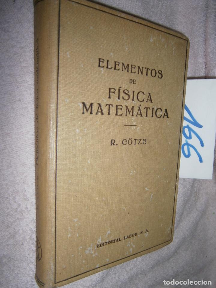 Libros de segunda mano de ciencias: ELEMENTOS DE FISICA MATEMATICA - Foto 1