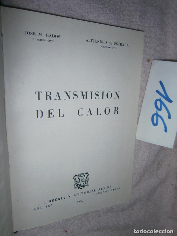 Libros de segunda mano de ciencias: TRANSMISION DEL CALOR - Foto 2