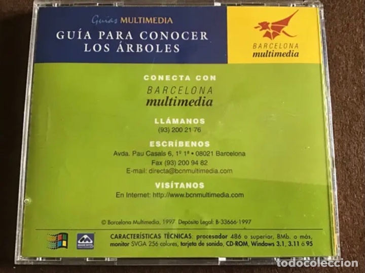 Libros de segunda mano: Disco CD-ROM. GU&Iacute;A PARA CONOCER LOS &Aacute;RBOLES. - Foto 2