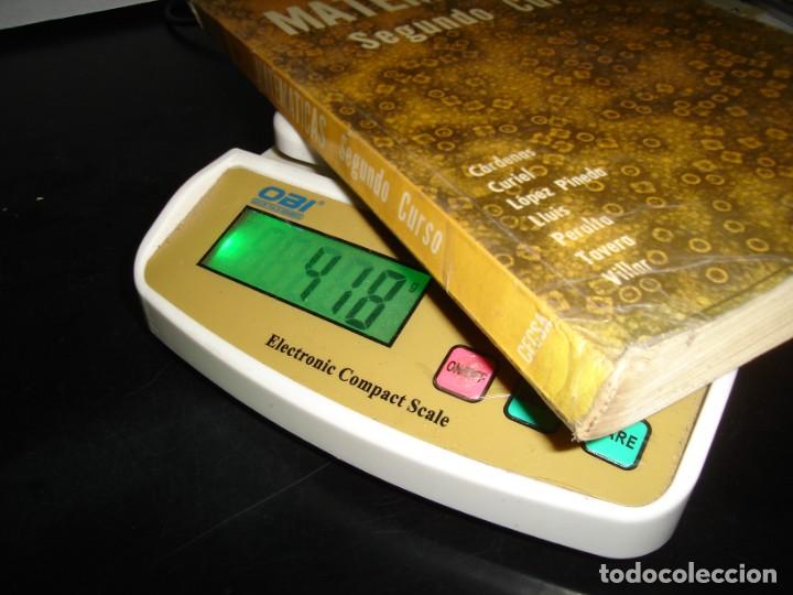 Libros de segunda mano de ciencias: 24- MATEM&Aacute;TICAS, SEGUNDO CURSO - C&Aacute;RDENAS, CURIEL - Foto 2