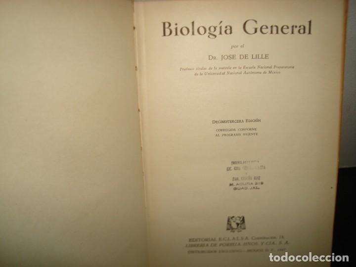 Libros de segunda mano: 27- BIOLOG&Iacute;A - JOS&Eacute; DE LILLE BORJA - Foto 3