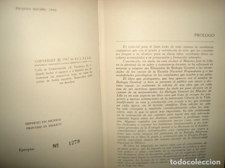 Libros de segunda mano: 27- BIOLOG&Iacute;A - JOS&Eacute; DE LILLE BORJA - Foto 4
