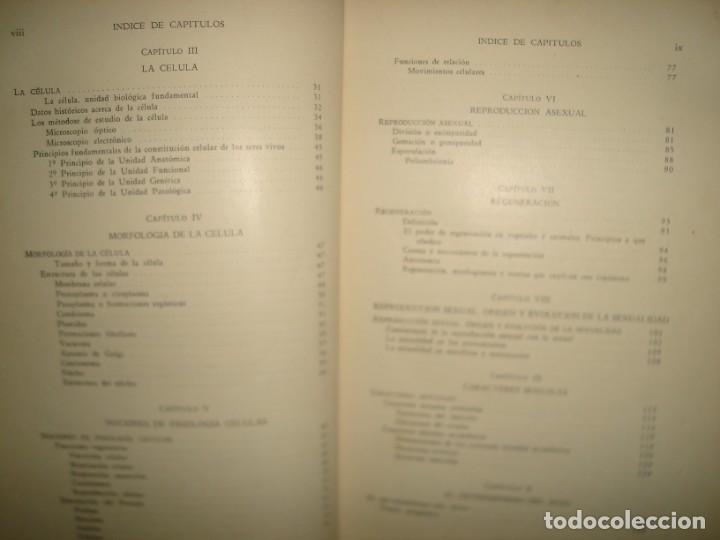 Libros de segunda mano: 27- BIOLOG&Iacute;A GENERAL - DR. JOS&Eacute; DE LILLE - 1955 - Foto 7