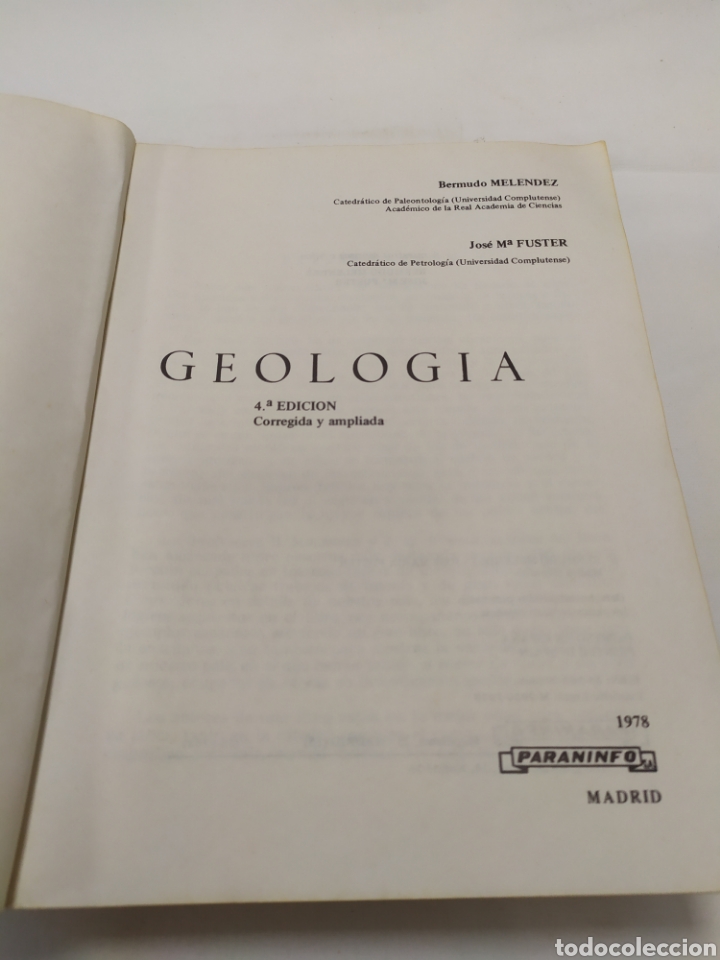 Libros de segunda mano: Geolog&iacute;a de Melendez Fuster, 1978 - Foto 3