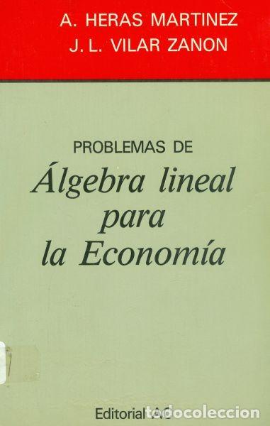Libros de segunda mano de ciencias: Problemas de &Aacute;lgebra lineal para la Econom&iacute;a - Foto 1