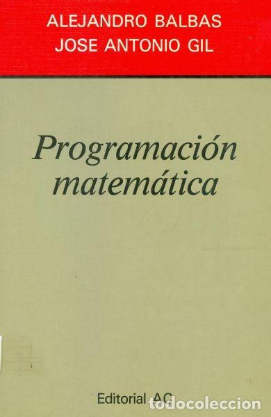 Libros de segunda mano de ciencias: Programaci&oacute;n matem&aacute;tica - Foto 1
