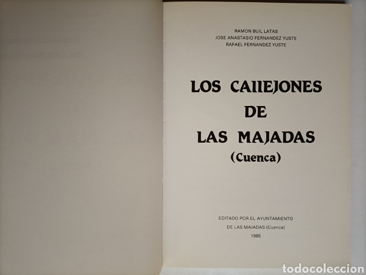 Libros de segunda mano: Los callejones de las Majadas . Cuenca. Ram&oacute;n Bull - Foto 2