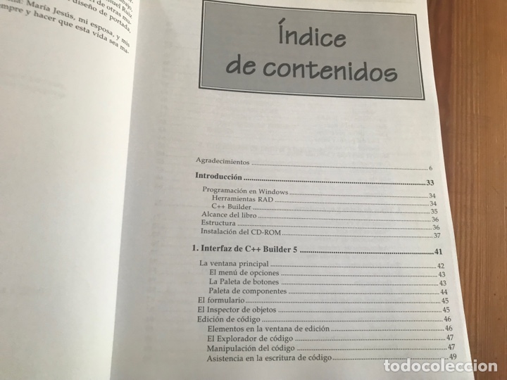 Libros de segunda mano de ciencias: Programaci&oacute;n con C ++ Builder 5. Incluye CD. Francisco Charte. Anaya. Como nuevo - Foto 5