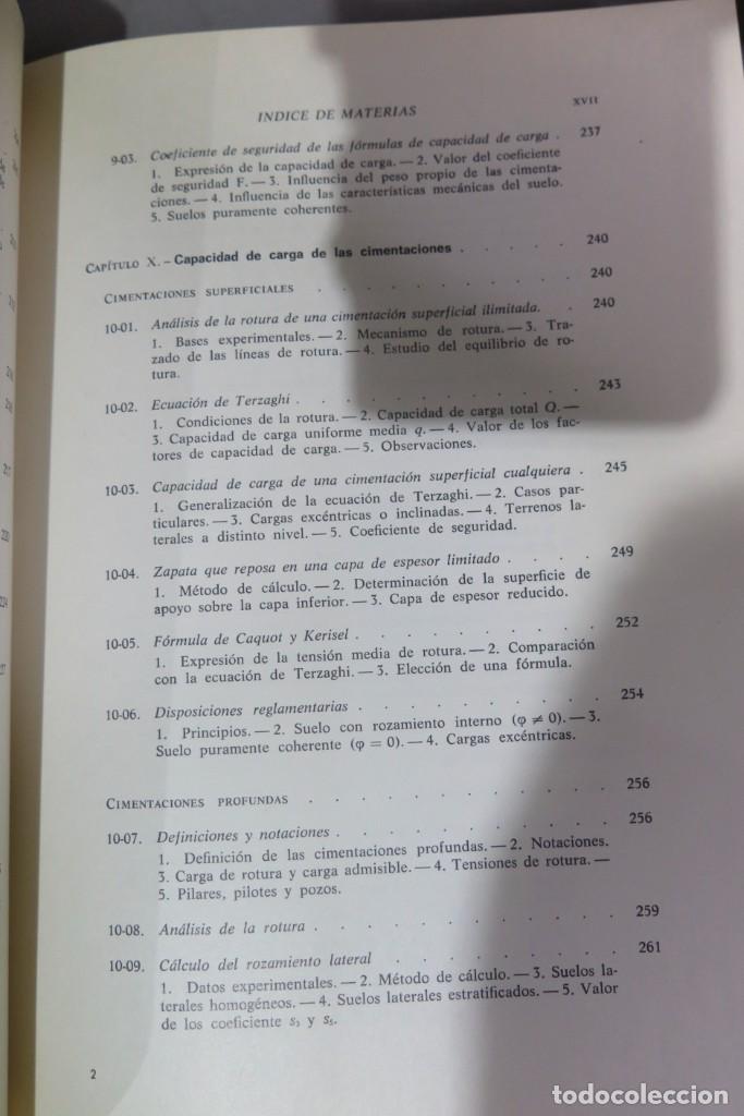 Libros de segunda mano de ciencias: Fundamentos de Mecanica del Suelo Proyectos de Muros y Cimentaciones. GRAUX - Foto 10
