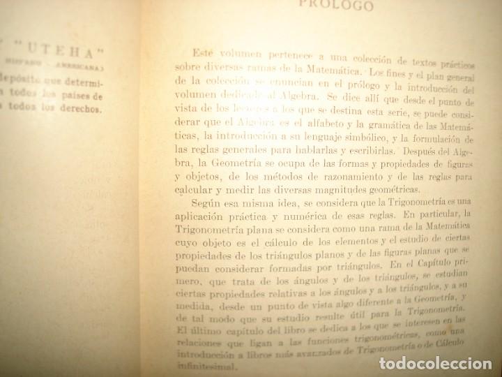 Libros de segunda mano de ciencias: 33- TRIGONOMETR&Iacute;A - J. E. THOMPSON - 1959 - Foto 5