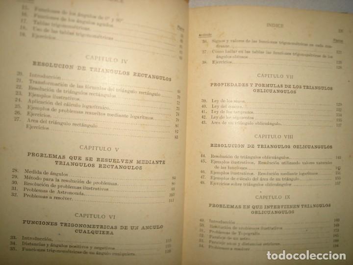 Libros de segunda mano de ciencias: 33- TRIGONOMETR&Iacute;A - J. E. THOMPSON - 1959 - Foto 7