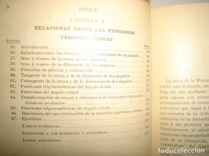 Libros de segunda mano de ciencias: 33- TRIGONOMETR&Iacute;A - J. E. THOMPSON - 1959 - Foto 8