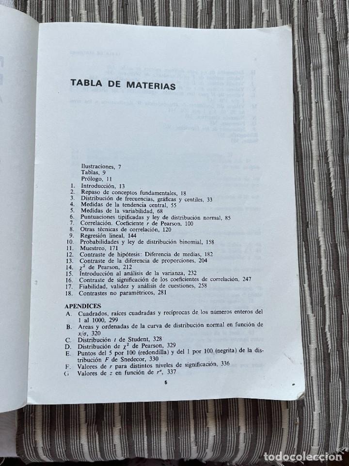 Libros de segunda mano de ciencias: M&Eacute;TODOS ESTAD&Iacute;STICOS APLICADOS. DOWNIE. HEATH. - Foto 2