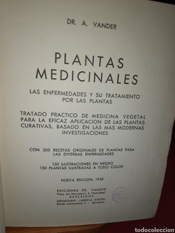 Libros de segunda mano: PLANTAS MEDICINALES DR.VANDER 1958 - Foto 23