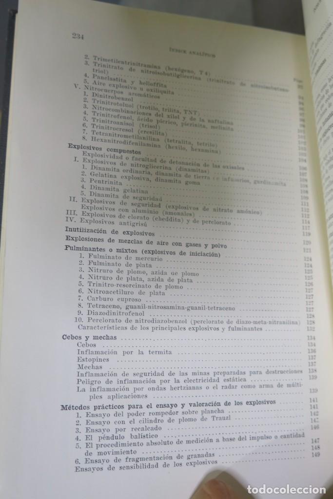 Libros de segunda mano de ciencias: POLVORAS Y EXPLOSIVOS . Elementos de desintegraci&oacute;n at&oacute;mica y fenomenos de su descarga. STETTBACHER - Foto 4