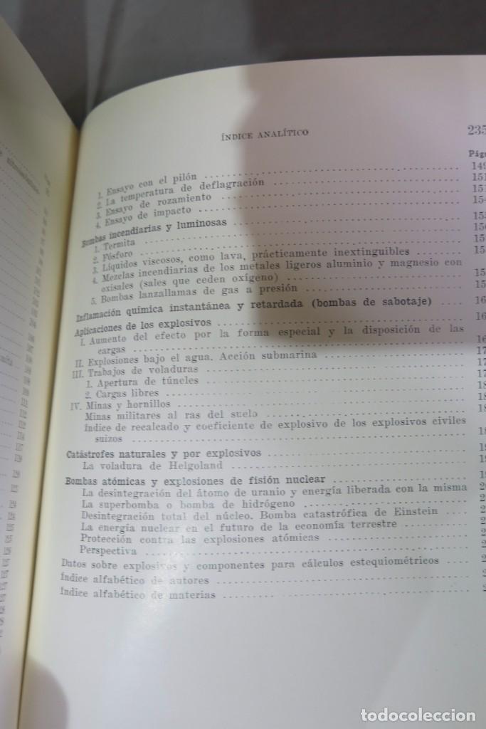 Libros de segunda mano de ciencias: POLVORAS Y EXPLOSIVOS . Elementos de desintegraci&oacute;n at&oacute;mica y fenomenos de su descarga. STETTBACHER - Foto 5