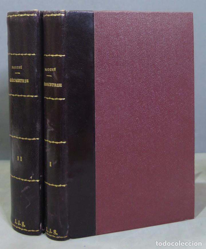 Libros de segunda mano de ciencias: Trait&eacute; de G&eacute;om&eacute;trie. ROUCHE. COMBEROUSSE. 2 TOMOS - Foto 1