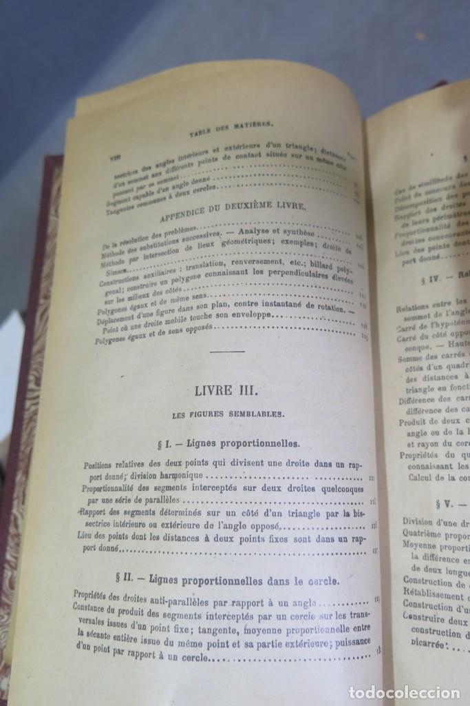 Libros de segunda mano de ciencias: Trait&eacute; de G&eacute;om&eacute;trie. ROUCHE. COMBEROUSSE. 2 TOMOS - Foto 6