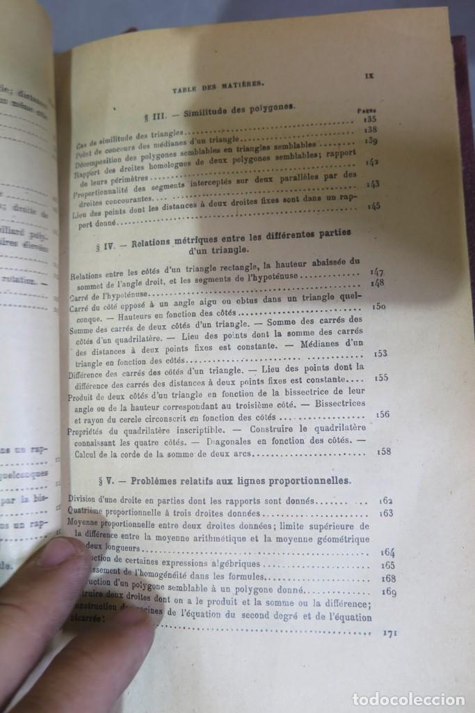 Libros de segunda mano de ciencias: Trait&eacute; de G&eacute;om&eacute;trie. ROUCHE. COMBEROUSSE. 2 TOMOS - Foto 7