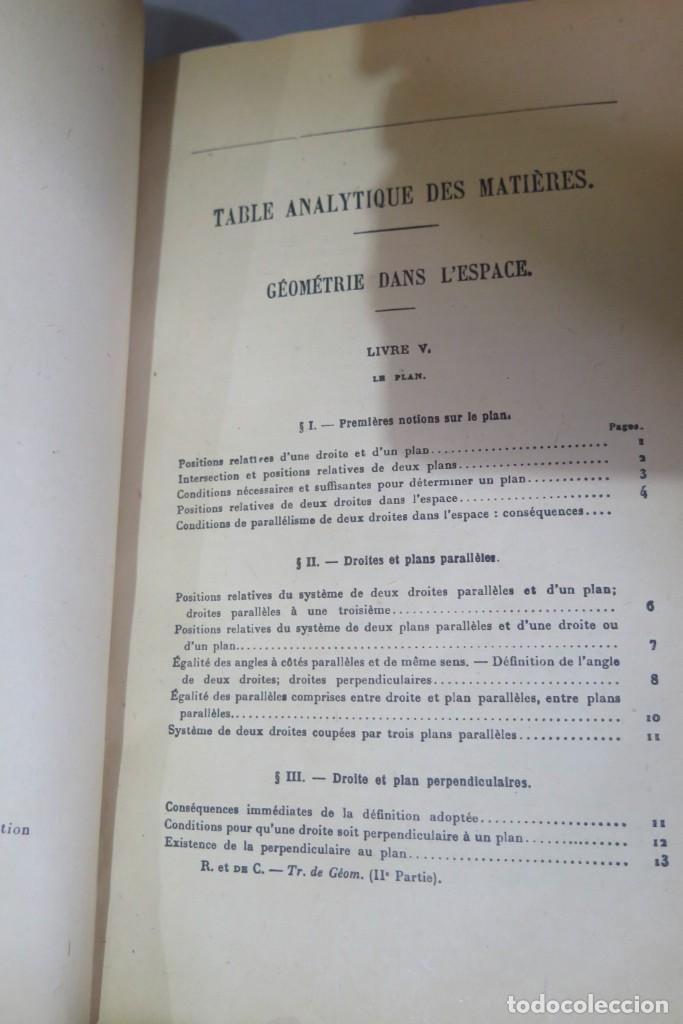 Libros de segunda mano de ciencias: Trait&eacute; de G&eacute;om&eacute;trie. ROUCHE. COMBEROUSSE. 2 TOMOS - Foto 12