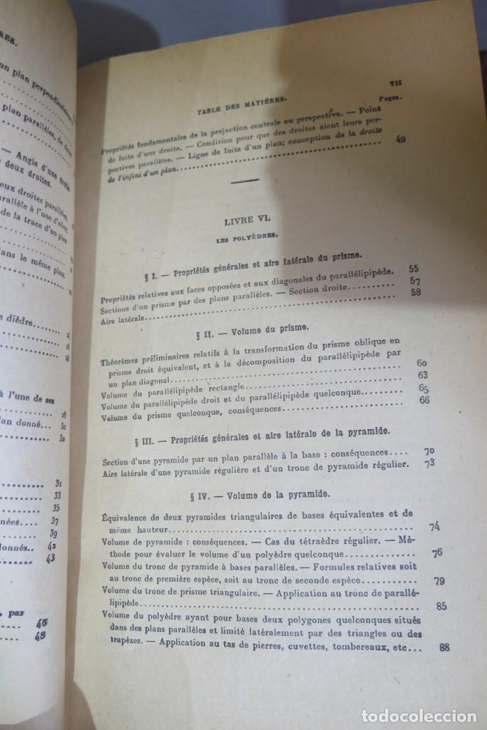 Libros de segunda mano de ciencias: Trait&eacute; de G&eacute;om&eacute;trie. ROUCHE. COMBEROUSSE. 2 TOMOS - Foto 14