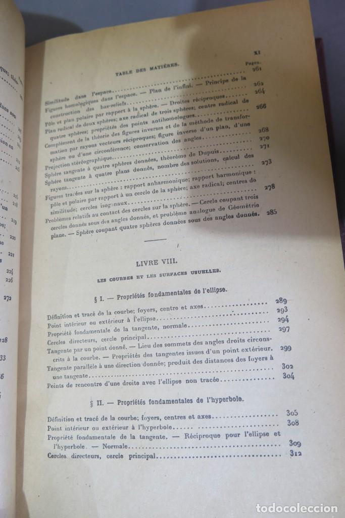 Libros de segunda mano de ciencias: Trait&eacute; de G&eacute;om&eacute;trie. ROUCHE. COMBEROUSSE. 2 TOMOS - Foto 18