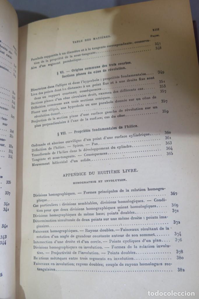 Libros de segunda mano de ciencias: Trait&eacute; de G&eacute;om&eacute;trie. ROUCHE. COMBEROUSSE. 2 TOMOS - Foto 20