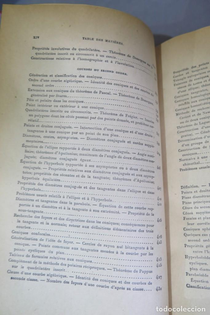 Libros de segunda mano de ciencias: Trait&eacute; de G&eacute;om&eacute;trie. ROUCHE. COMBEROUSSE. 2 TOMOS - Foto 21