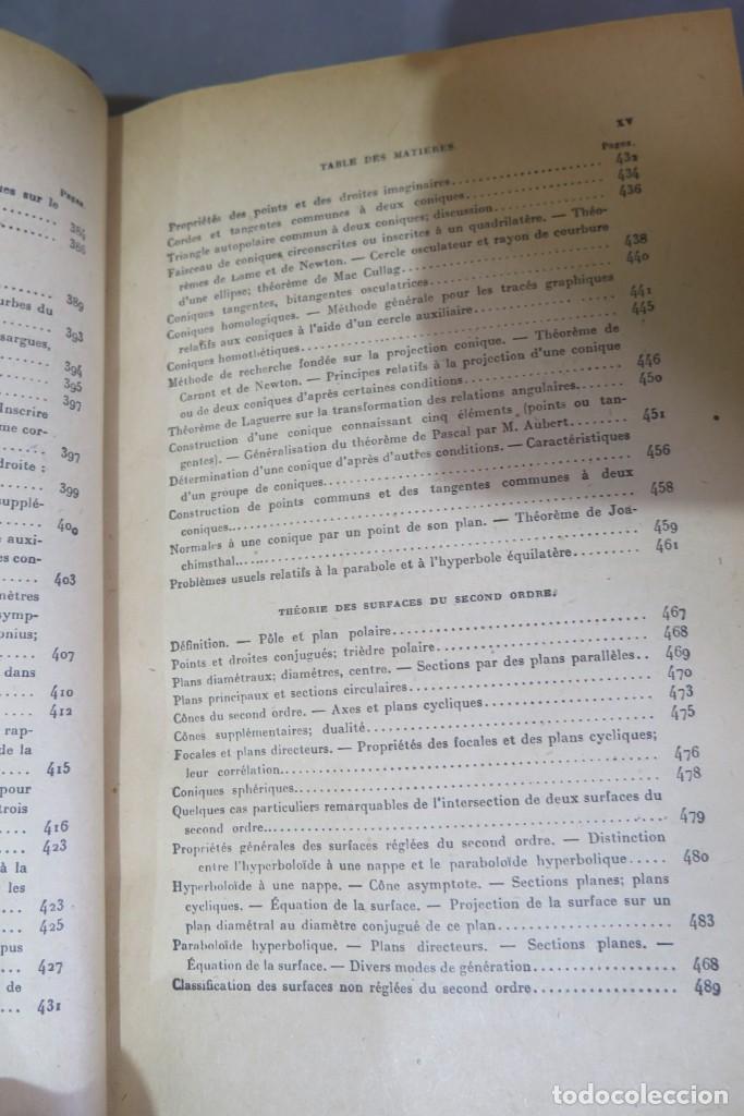Libros de segunda mano de ciencias: Trait&eacute; de G&eacute;om&eacute;trie. ROUCHE. COMBEROUSSE. 2 TOMOS - Foto 22