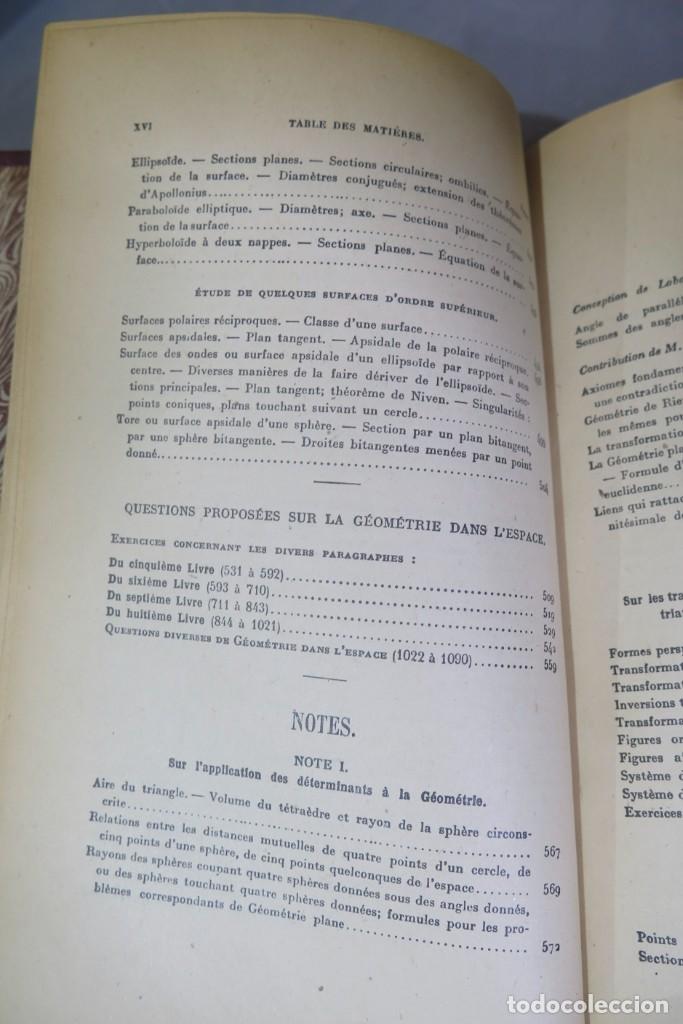 Libros de segunda mano de ciencias: Trait&eacute; de G&eacute;om&eacute;trie. ROUCHE. COMBEROUSSE. 2 TOMOS - Foto 23