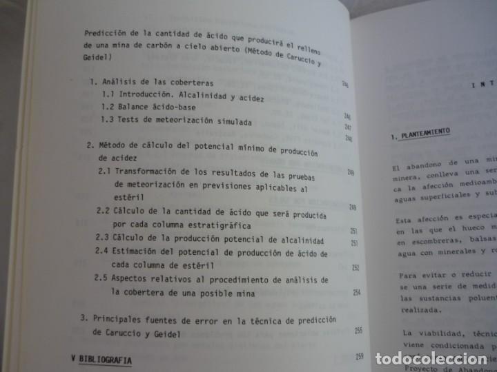 Libros de segunda mano: Abandono de minas, impacto hidrol&oacute;gico, 1986 - Foto 9
