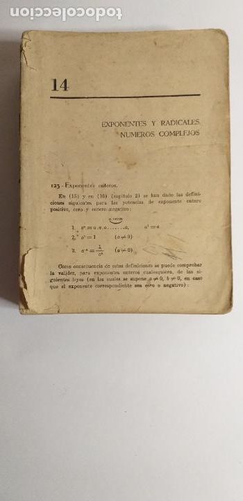 Libros de segunda mano de ciencias: Titulo: Algebra Elemental Moderna. Volumen II. Selecta. Autor: M. O. Gonzalez y J. D. Mancill - Foto 2